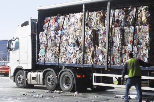 Processing construction debris in Hatch End
