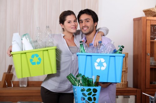 Properly prepared furniture ready for disposal